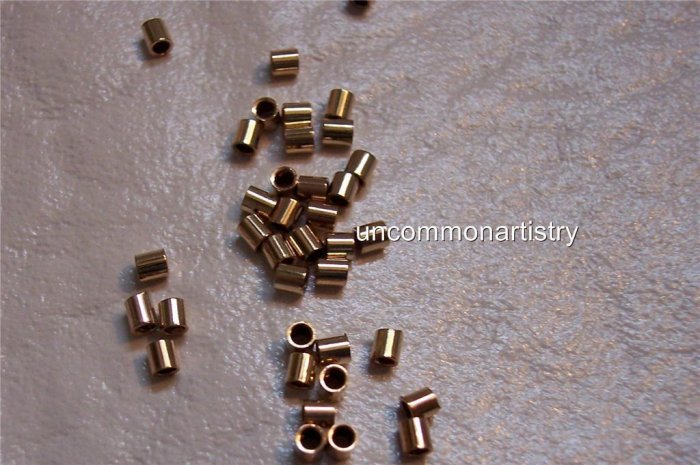 CRIMP BEADS 2x2 mm 14kt. Gold Filled q.50