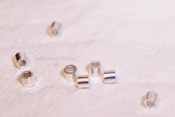 CRIMP BEADS 1x1 mm STERLING SILVER q.100