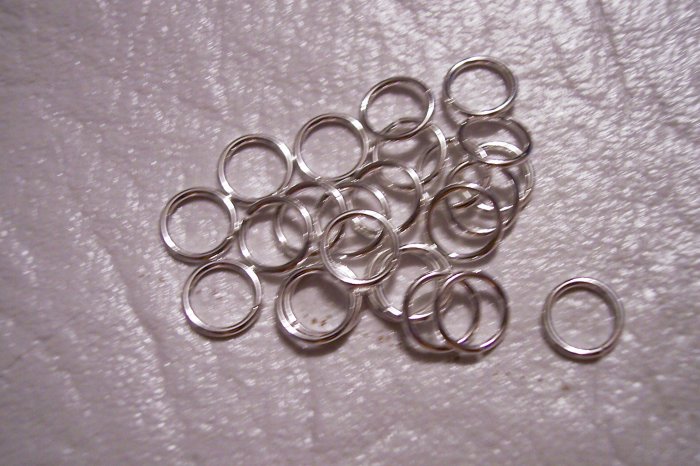 6mm OPEN Jump Rings STERLING SILVER 18g. q.20