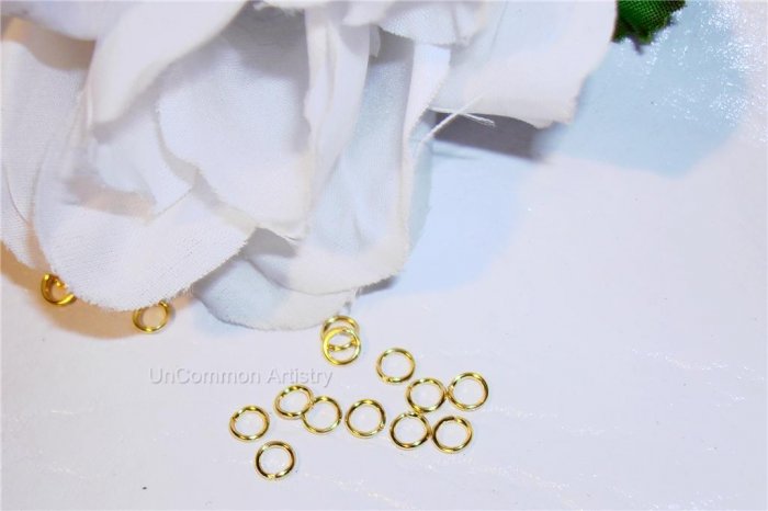 8mm OPEN Jump Rings 14Kt. GOLD FILLED 18g. q.10