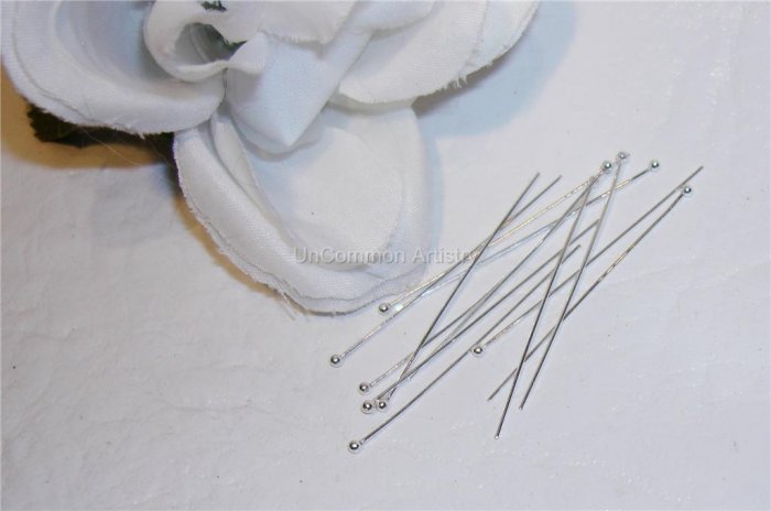 1.5" BALL HEAD PINS 25 Gauge STERLING SILVER q.25