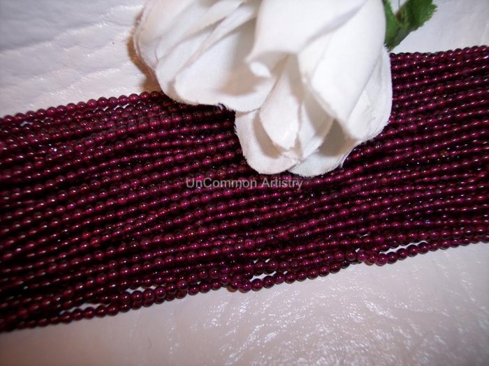 GARNET Beads 2-3mm ROUNDS