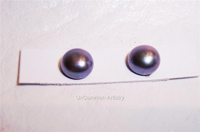 1/2 drilled Fresh Water Pearls 5-6mm SILVER