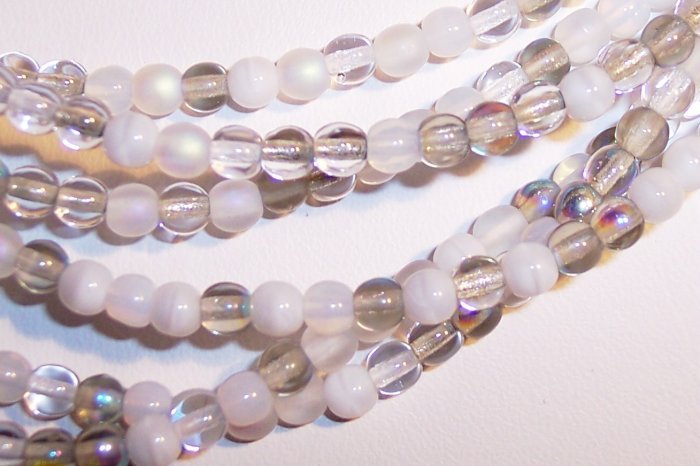 APPARITION MIX Czech DRUK 6mm Beads 50