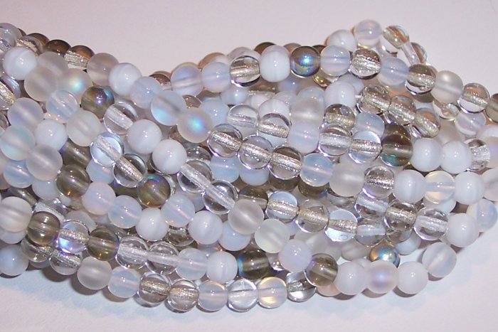 APPARITION MIX Czech DRUK 8mm Beads 50
