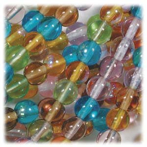 PRAIRIE MIX Czech DRUK 8mm Beads Q.25