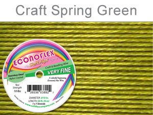 SOFT FLEX EconoFlex Beading Wire 010" 30 Ft SPRING GREEN