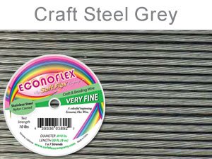 SOFT FLEX EconoFlex Beading Wire 010" 30 Ft STEEL GREY