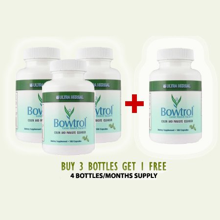 Bowtrol - NATURAL COLON CLEANSING (Buy 3 get 1 Bottle Free - Save $40!)