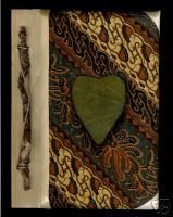 Batik Heart Blank Journa l/ Notebook- HandCrrafted- New