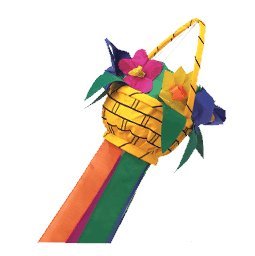 FLOWERING BASKET WINDSOCK