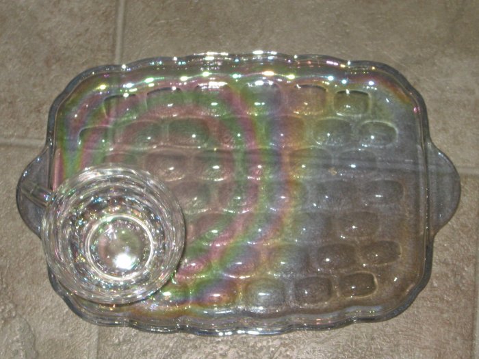 Yorktown Snack Set by Federal Glass Company