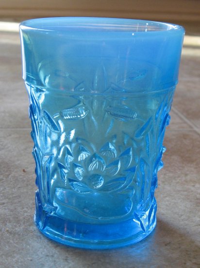 Northwood Waterlily and Cattails Ice Blue Tumbler