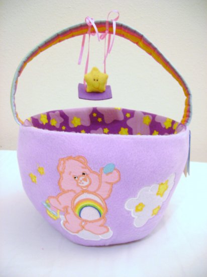 Round Plush Care Bear Basket