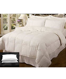 Chalet 240 TC White Feather & Down Comforter set