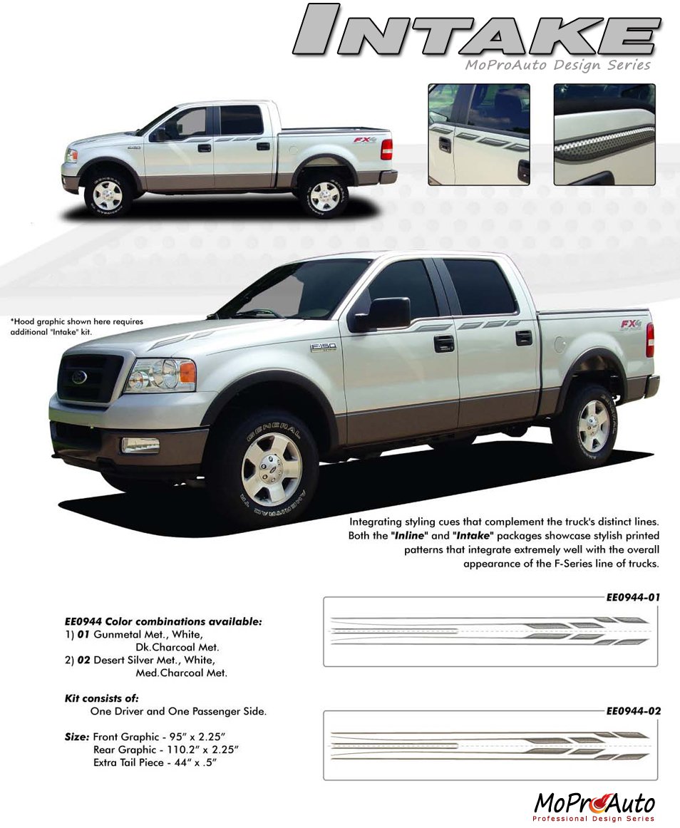 INTAKE : Ford F-Series Vinyl Graphics and Decals Kits