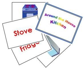 Around the house - Kitchen Flash Cards 1