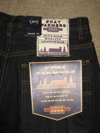 NEW Phat Farm Mens denim jeans shorts Dark Blue Size 30