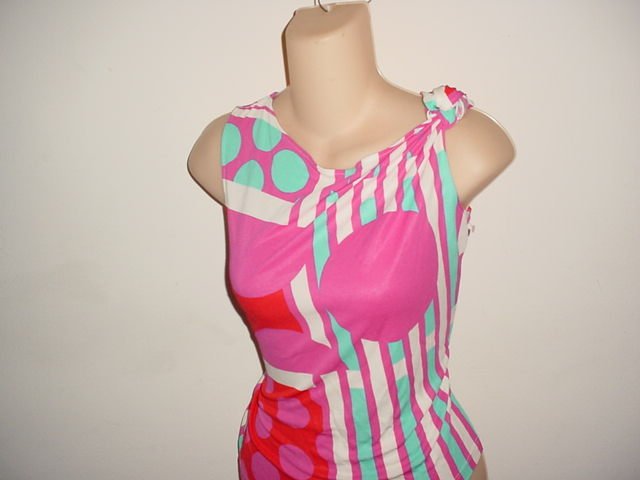Pucci style blouse top size large