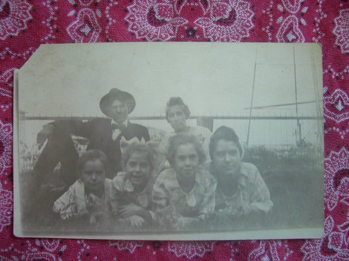 SALE** Vintage Photographic Postcard- Family