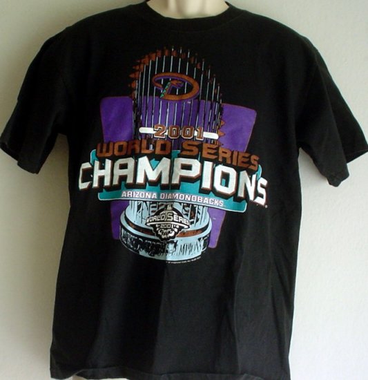 Vintage tee shirt 2001 Arizona Diamondbacks World Series baseball champs Medium