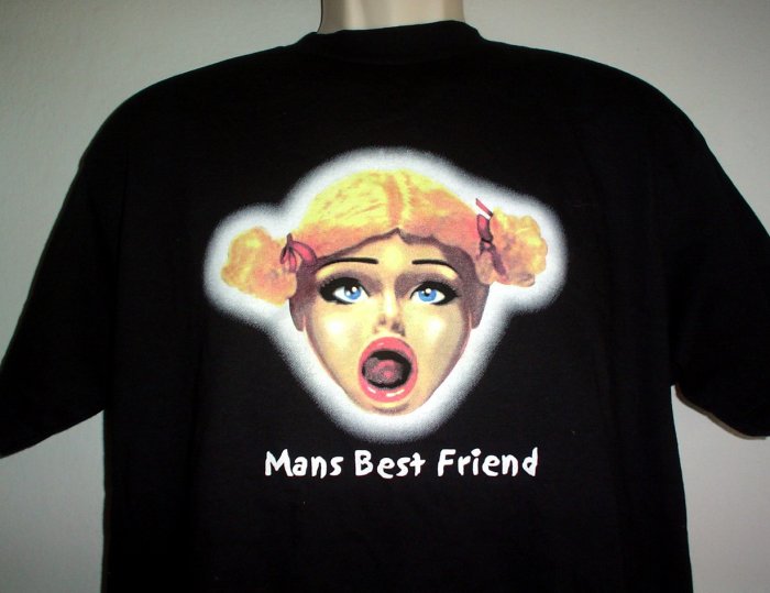 Tee shirt MANS BEST FRIEND love doll Medium M