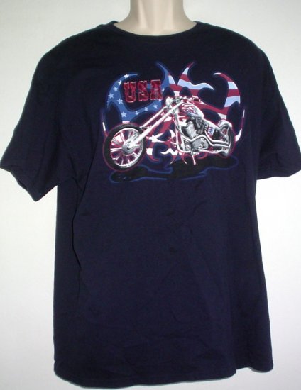 USA chopper motorcycle tee XL