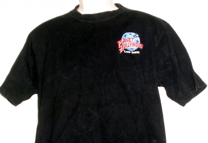 Planet Hollywood embroidered tee shirt Lake Tahoe Large