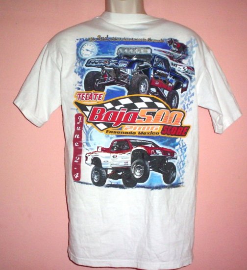 Racing tee shirt Baja 500 Ensenada Mexico motorcycle, 4 wheeler, dune buggy 2006 Size Medium M