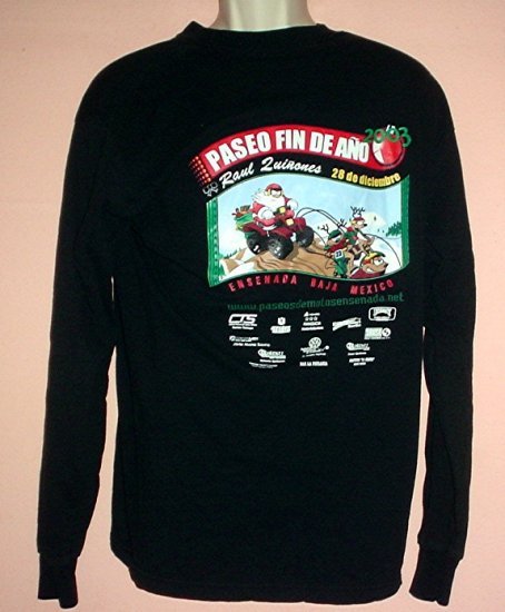 Mexican off road racing long sleeve tee shirt Paseo Fin De Ano 2003 Size Large L