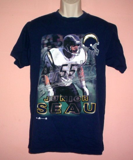 San Diego Chargers tee shirt Junior Seau 1997 Size Large L
