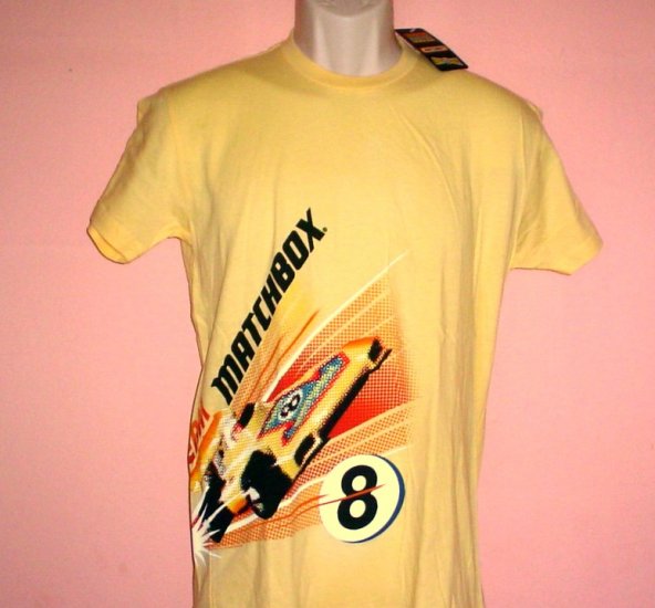 Tee shirt TEAM MATCHBOX 8 Mattel Made in USA Cotton Sizes X large XL, Large L Small S