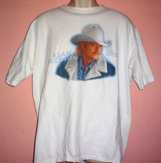 Vintage Alan Jackson tee shirt Country Music 2001 tour Size XL