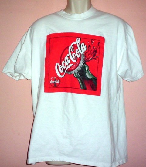 Coca Cola Classic tee shirt Cotton Port and Company tee Size Large L