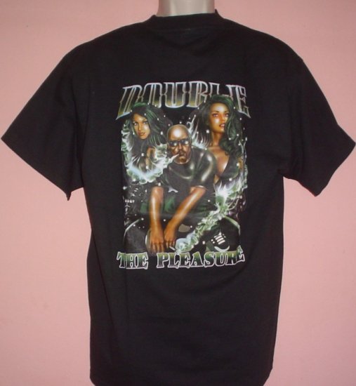 New NWT Chicano tee shirt DOUBLE THE PLEASURE Heavy cotton Delta Pro Weight tee. Size Large L
