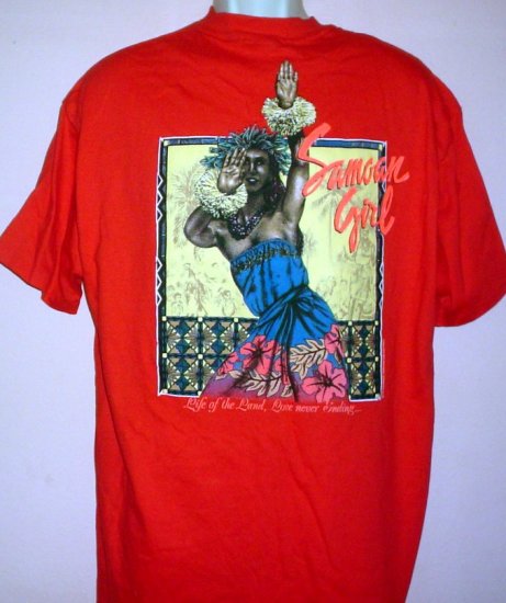 New Samoan Strength tee shirt Samoan girl Life of the Land. Love Never Ending.NWT Size X Large XL