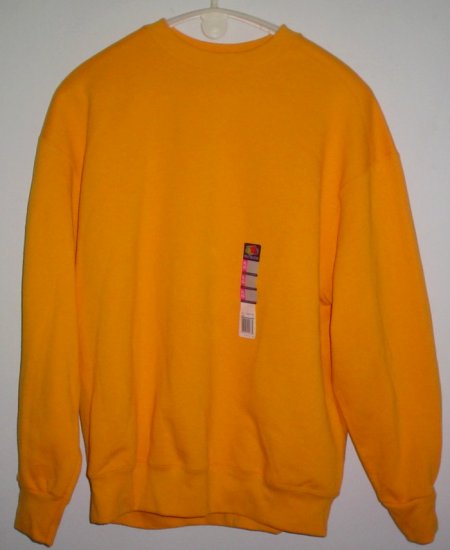 New Orange sweatshirt. Cotton Poly Fruit of the Loom Heavy Size Extra Large XL