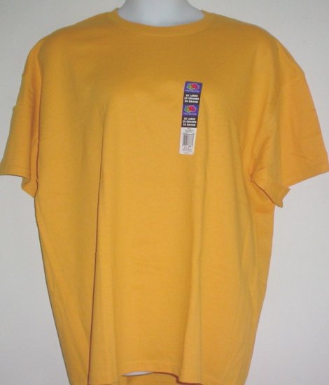 Fruit of the Loom tee shirt Tagless, orange cotton Size 2XL
