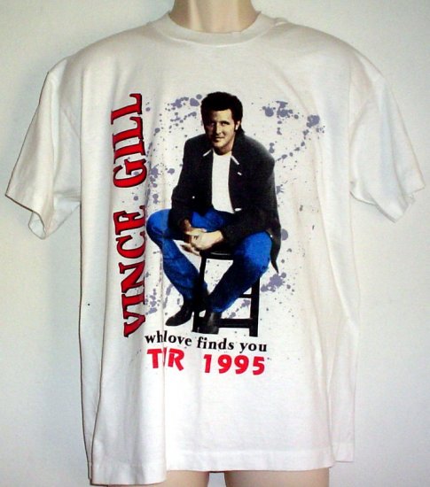 Vintage Vince Gill 1995 tour tee shirt When Love Finds You Size Large L
