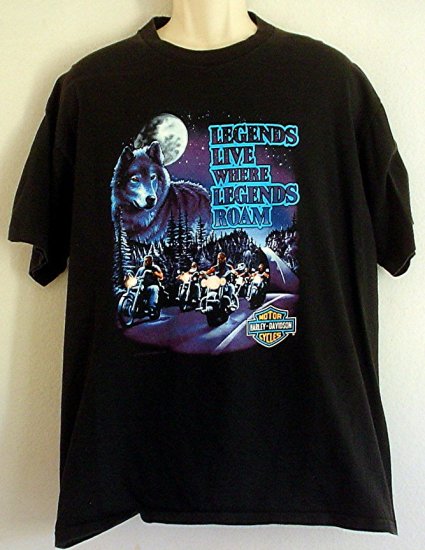 Vintage Harley Davidson tee shirt 1992 Lancaster Rodeo WHERE LEGENDS ROAM Size extra large XL