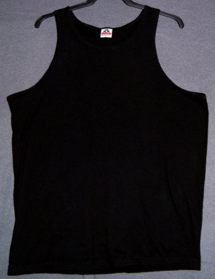 Tank top NEW black cotton XL