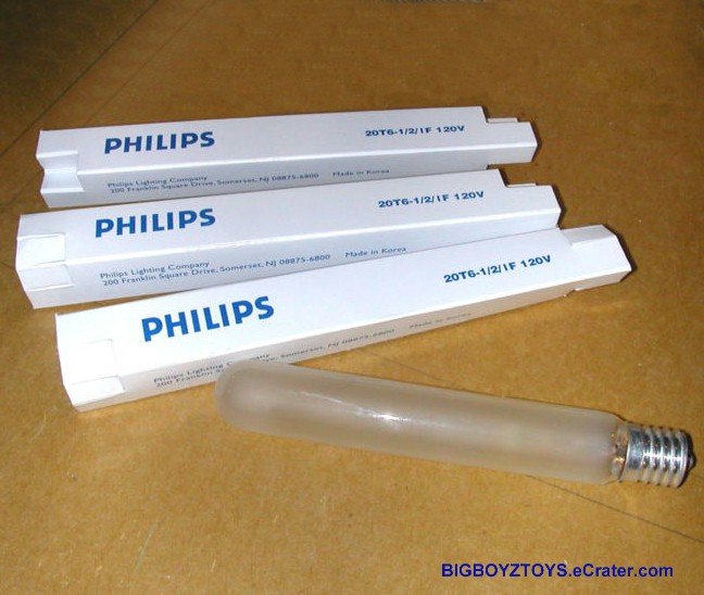 Lot of 3~24T6 1/2/IF (Equiv. 25T6 1/2/IF) Frosted Showcase-Exit-Appliance light bulb 5.5''