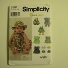 Simplicity 6 made Easy Pattern #9784,Baby Girl Dress and Hats,size A,7 pounds to 21 pounds Simplicity 6 made Easy Pattern #9784,Baby Girl Dress and Hats,size A,7 pounds to 21 pounds