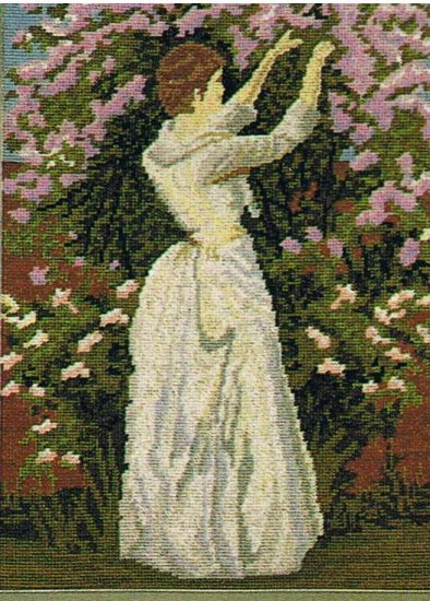 Twilleys' Victorian Lady Picking Flowers Needlepoint/TapestryKit