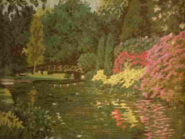 Tatton Park - Monet-like park scene Needlepoint/Cross stitch/Tapestry Kit