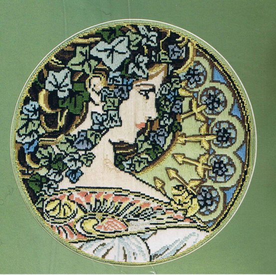 DMC Mucha's "Ivy: complete Long Stitch Embroidery Kit