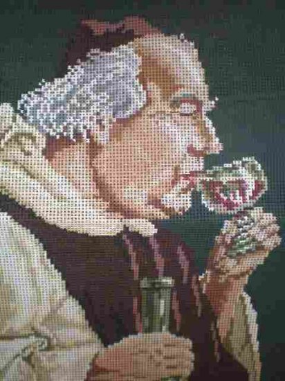 Ropi Gobelin Der Kellermeister "The Winetaster" portrait Needlepoint/Cross stitch/Tapestry Kit