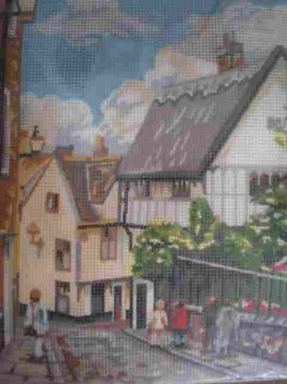 Peggoty's Pictures Elm Hill Village Scene Needlepoint/Tapestry Kit