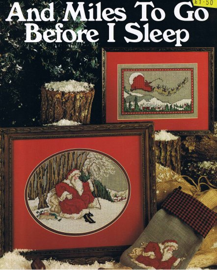 Leasure Arts Leaflet 730 Christmas "And Miles to Go Before I Sleep"