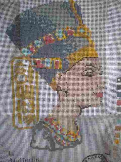 The Craft Collection Nefertiti Egyptian Needlepoint/Half cross-stitch/Tapestry Kit